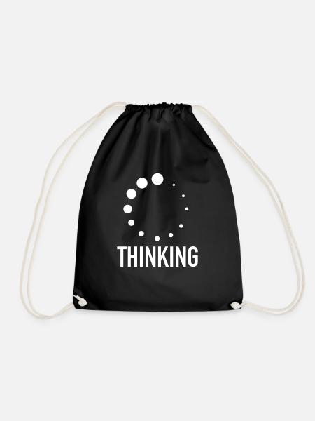 Wifi battery cellphone computer wifi internet gaming nerd - Drawstring Bag - black