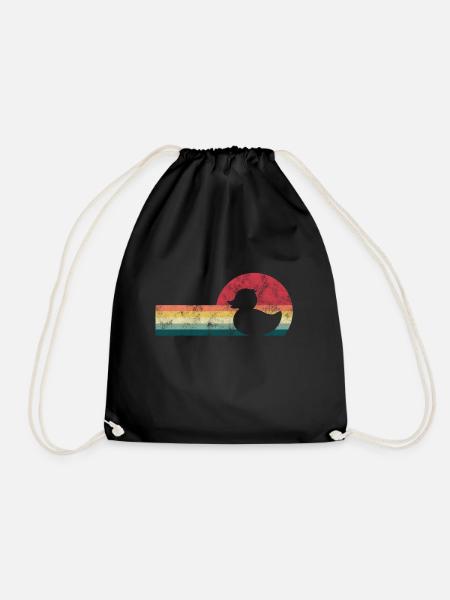 Duck duck house bath duck duck birds duck eggs idea - Drawstring Bag - black
