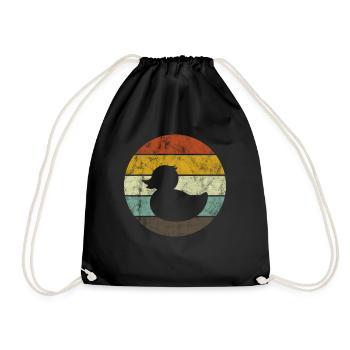 Duck duck house bath duck duck birds duck eggs idea - Drawstring Bag - black - Front