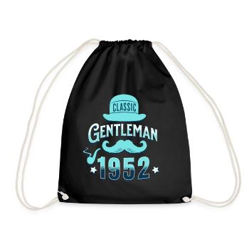 Vintage Gentleman 1952 70 Years Anniversary - Drawstring Bag - black - Front