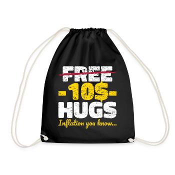 Idée cadeau Hugs sans inflation - Sac de sport léger - noir - Devant