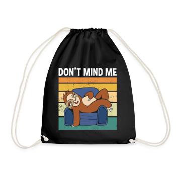Ne me dérange pas paresseux mignon - Sac de sport léger - noir - Devant