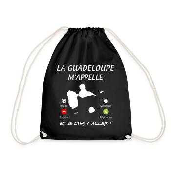 La Guadeloupe Au Téléphone Citation - Sac de sport léger - noir - Devant