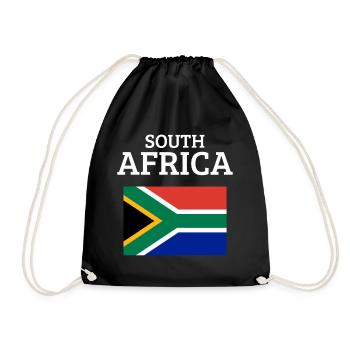 Proud statement in bold flag colours - Drawstring Bag - black - Front