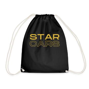 Star Oars: Galactic Rowing Humor Tee - Drawstring Bag - black - Front