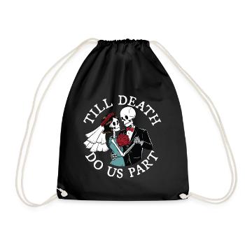 Jusqu’à ce que la mort nous sépare - Sac de sport léger - noir - Devant