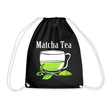 Matcha Tea - Drawstring Bag - black - Front