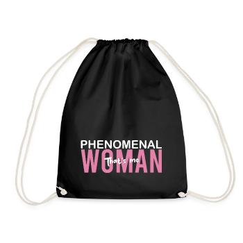 Penomenal Woman That's me - Drawstring Bag - black - Front