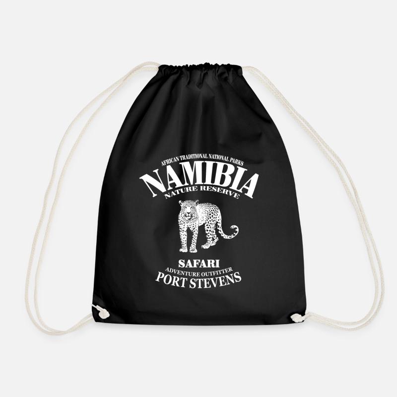 Namibie - Léopard - Sac de sport léger - noir