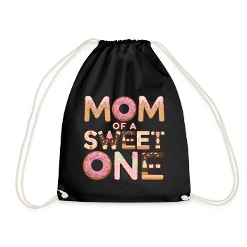 Mom of Sweet One 1st First Birthday Matching - Turnbeutel - Schwarz - Vorne