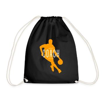 Meilleure idée cadeau de mentor sportif d’entraîneur de basketball - Sac de sport léger - noir - Devant