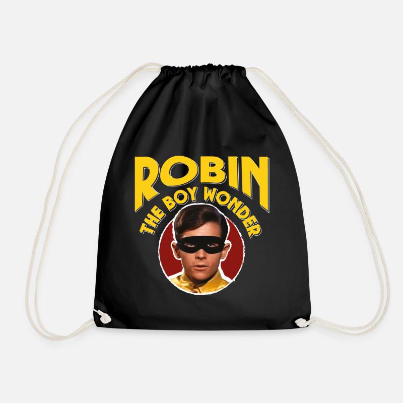 DC Comics Batman Robin The Boy Wonder Actor - Drawstring Bag - black