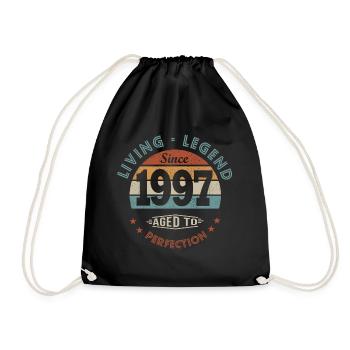 legende né en 1997 cadeau anniversaire 24 ans - Sac de sport léger - noir - Devant