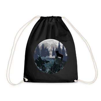 Français Montagne Bulldog - Sac de sport léger - noir - Devant