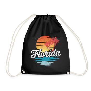Florida - Turnbeutel - Schwarz - Vorne