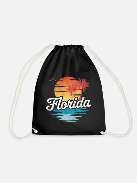 Florida - Drawstring Bag - black