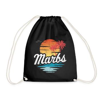 Marbs - Turnbeutel - Schwarz - Vorne