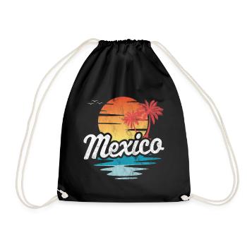Mexiko - Turnbeutel - Schwarz - Vorne