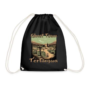 Terlingua, Texas: The ghost town in the heart of the W - Drawstring Bag - black - Front