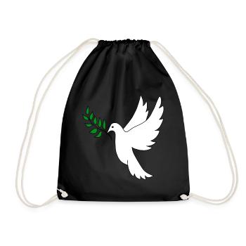 Peace Robbery - Drawstring Bag - black - Front