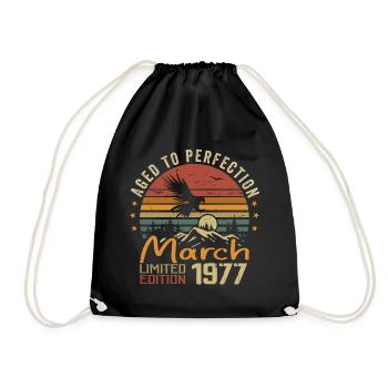 Les Légendes Sont Nées en Mars 1977 Vintage Retro - Sac de sport léger - noir - Devant