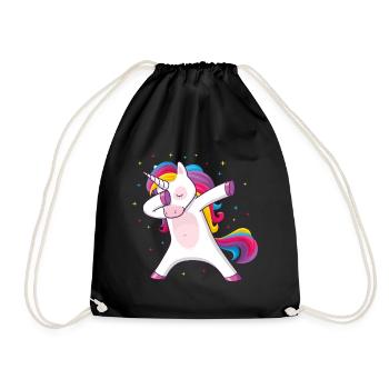 Dabbing Unicorn Dabbing Unicorn Gift Idea - Sac de sport léger - noir - Devant