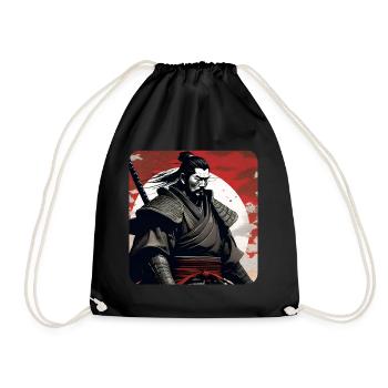 Fier guerrier samouraï Japon Asie Kendo Ninja - Sac de sport léger - noir - Devant