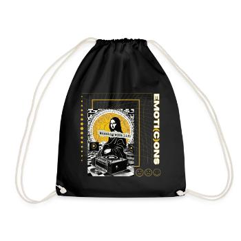 Emoti c ons Express Yourself in Every Emotion - Drawstring Bag - black - Front