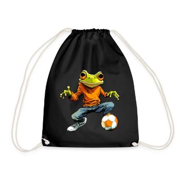 Football des grenouilles - Sac de sport léger - noir - Devant