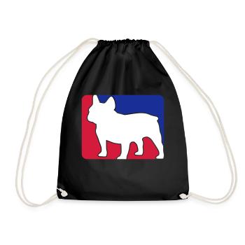 french bulldog1 - Turnbeutel - Schwarz - Vorne