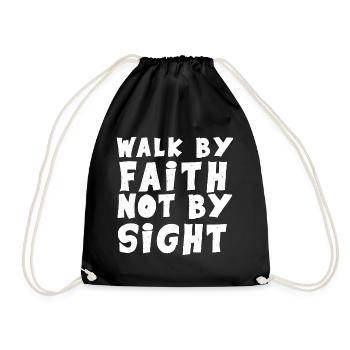 Walk by Faith Church Jésus-Christ Christian - Sac de sport léger - noir - Devant