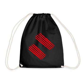 Spooky Scratches Halloween Design - Drawstring Bag - black - Front