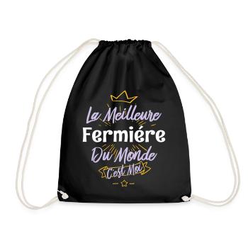 La meilleure fermière du monde - Sac de sport léger - noir - Devant