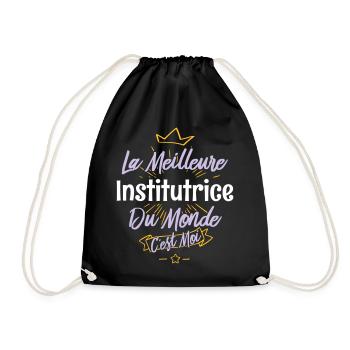 La meilleure institutrice du monde - Sac de sport léger - noir - Devant