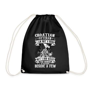 CROATIAN VET - Drawstring Bag - black - Front