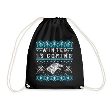 Game Of Thrones Winter Is Coming - Drawstring Bag - black - Front