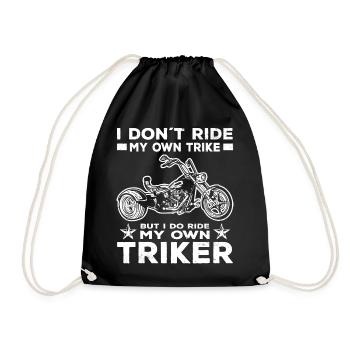 Idée cadeau Trike | Triker Moto Trikes Hommes - Sac de sport léger - noir - Devant
