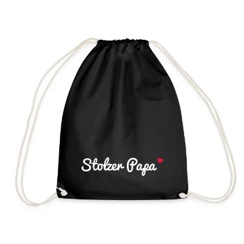 Papa fier - Sac de sport léger - noir - Devant