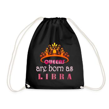 Signe du zodiaque Balance - Sac de sport léger - noir - Devant