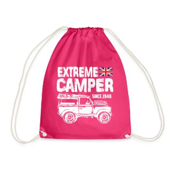 Defender Extreme Camper - Drawstring Bag - fuchsia - Front