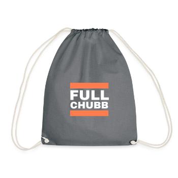 Full Chubb- Nick Chubb - Drawstring Bag - grey - Front