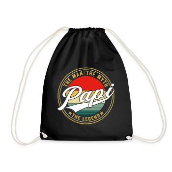 Papi L’homme Le mythe La légende - Sac de sport léger - noir - Devant