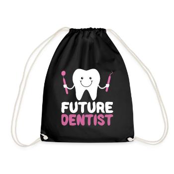 Futur Dentiste Junior Dentiste Baby Girl - Sac de sport léger - noir - Devant