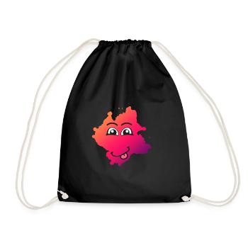 Kleksi© - La teinture avec style #11 - Sac de sport léger - noir - Devant