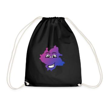 Kleksi© - La teinture avec style #19 - Sac de sport léger - noir - Devant