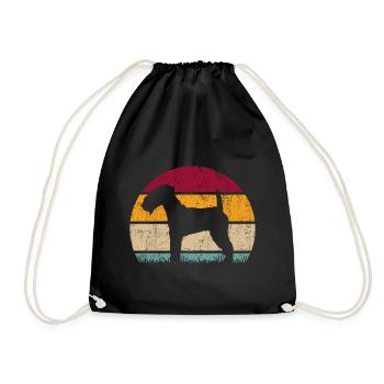 Lakeland Terrier Chien Vintage Rétro - Sac de sport léger - noir - Devant
