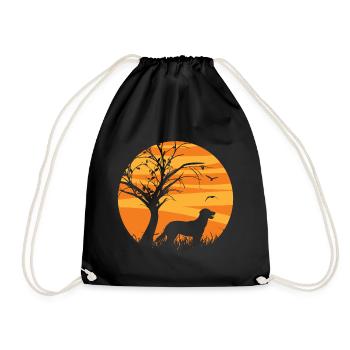 Nova Scotia Duck Tolling Great Retriever Sun - Drawstring Bag - black - Front
