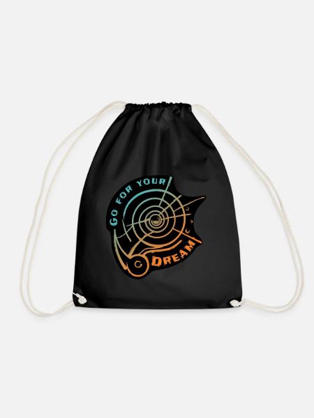 Go for your Dream - Black - Turnbeutel - Schwarz