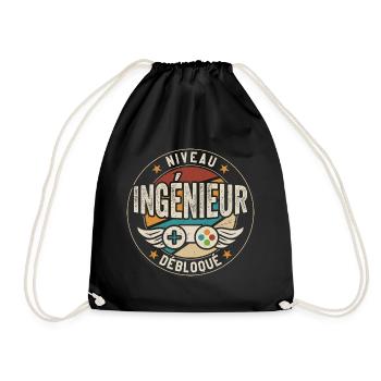 Niveau Ingénieur débloqué Futur Ingénieur - Sac de sport léger - noir - Devant