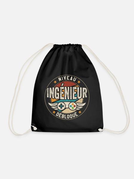 Niveau Ingénieur débloqué Futur Ingénieur - Sac de sport léger - noir